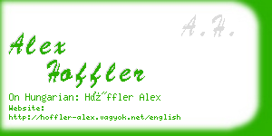 alex hoffler business card